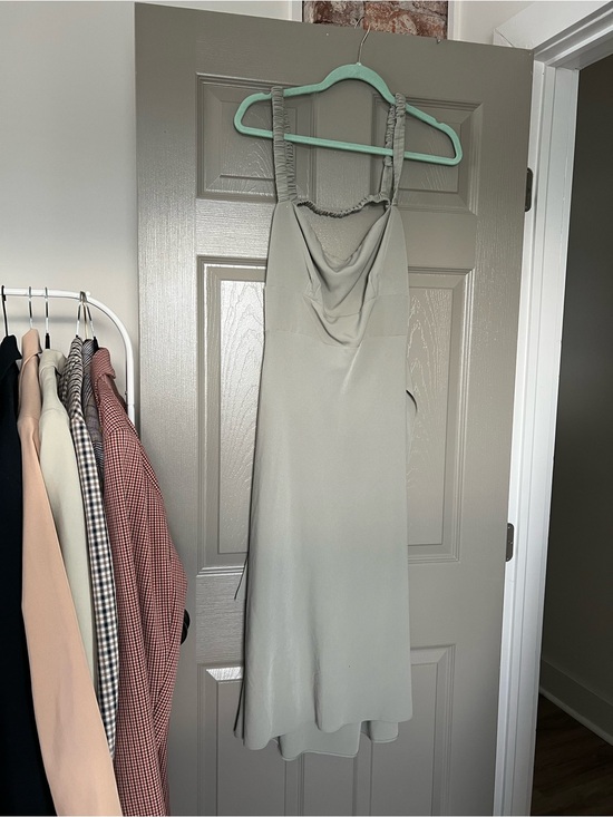 Abercrombie & Fitch Dresses & Skirts - Abercrombie & Fitch Sage Green Cowl Neck Midi Dress